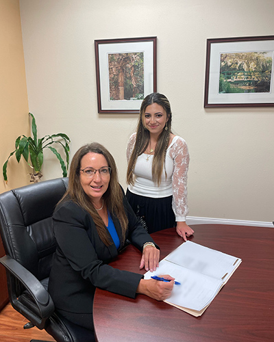 Photo of Cynthia I. Waisman and Lauren Hess